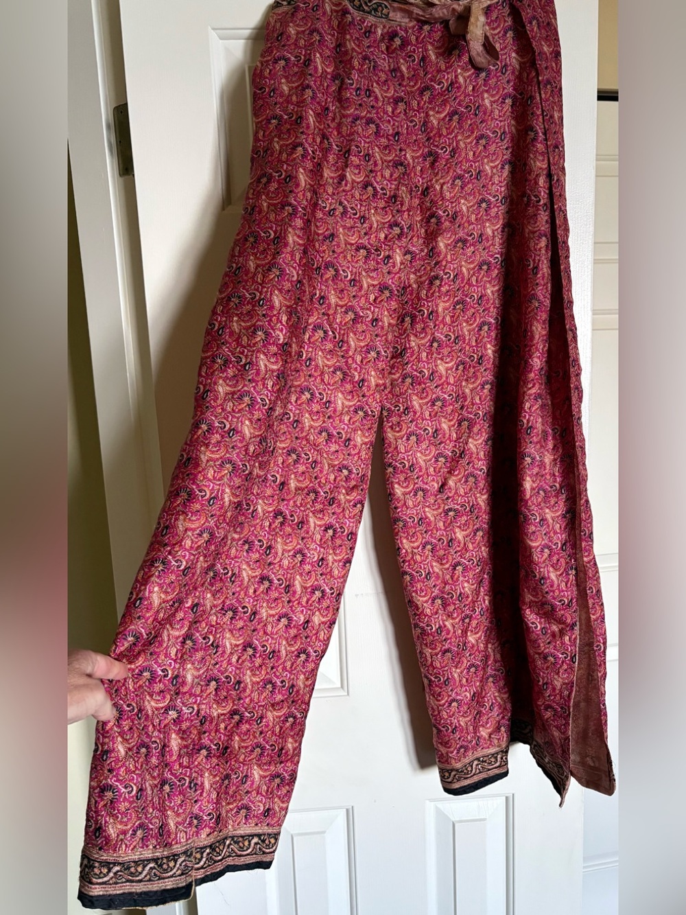 SILK THAI Wrap Pants